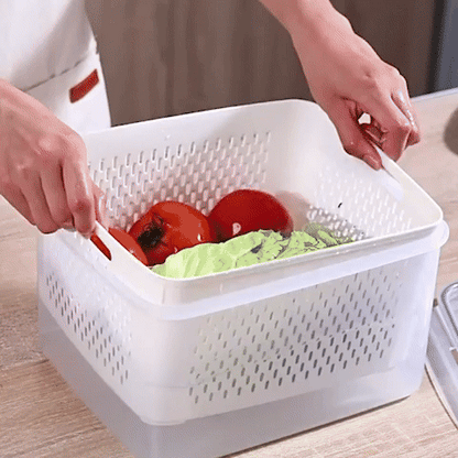 Démonstration passoire égouttoir boîte alimentaire hermétique MinimalisteLab