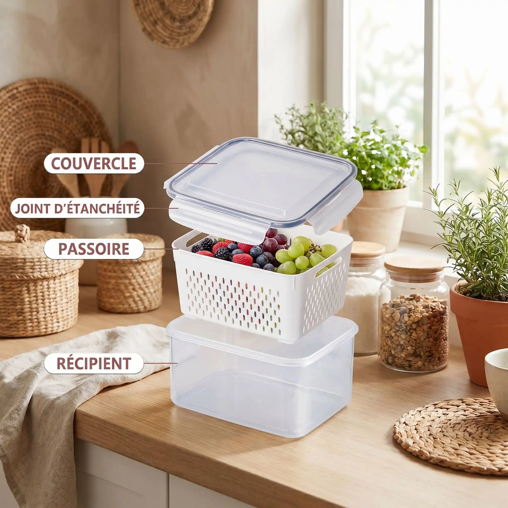 Usages multiples boîte alimentaire hermétique : lavage conservation lunchbox