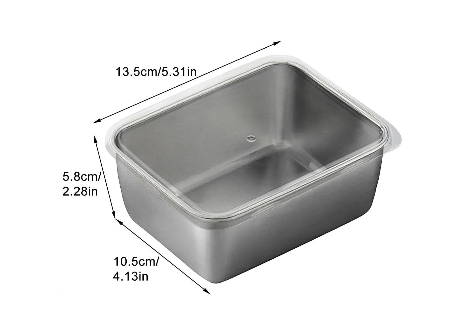 Boîte alimentaire hermétique en inox vue produit