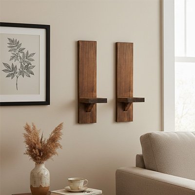 Bougeoir en bois