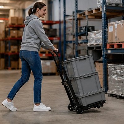 Chariot pliable