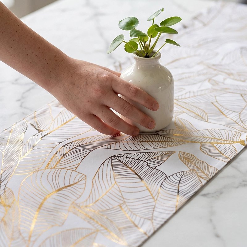 Chemin de table doré | Élégance - Minimaliste Lab