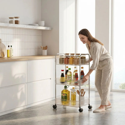 detail panier rangement transparent desserte cuisine