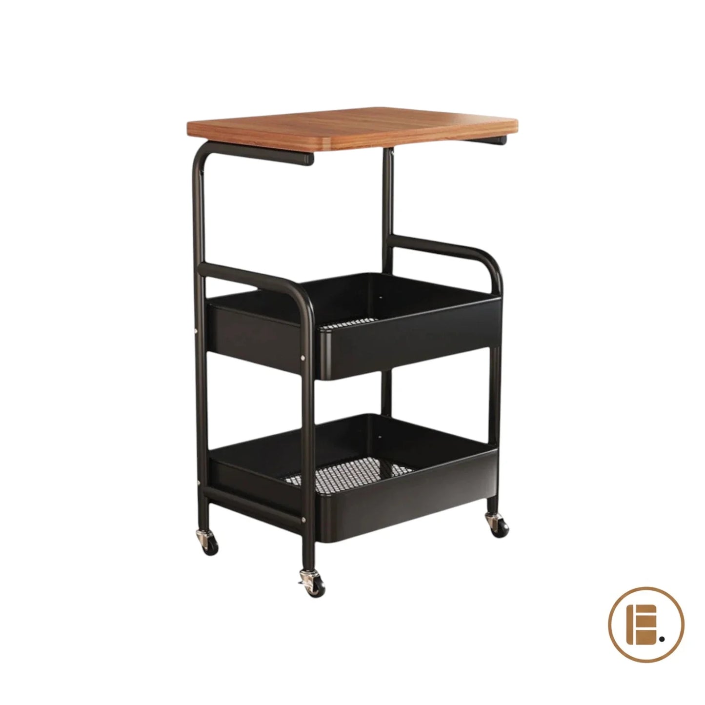 desserte roulettes cuisine bois metal mobilys principal MinimalisteLab