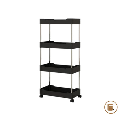 desserte roulettes etroite cuisine mobile 3 4 niveaux principal MinimalisteLab