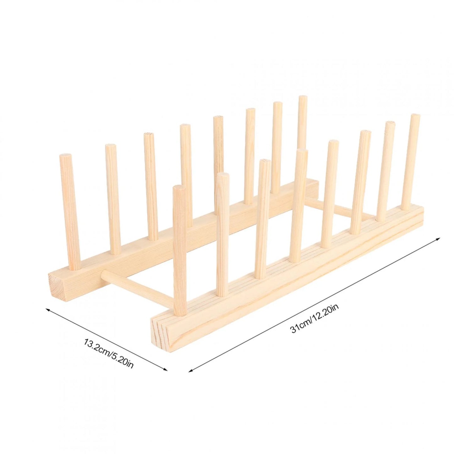 Dimensions égouttoir vaisselle bois 31 cm par 13 cm