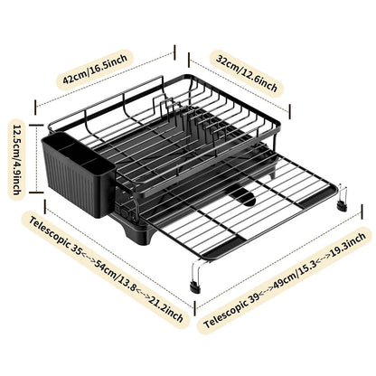 dimensions egouttoir vaisselle extensible pour evier cuisine MinimalisteLab
