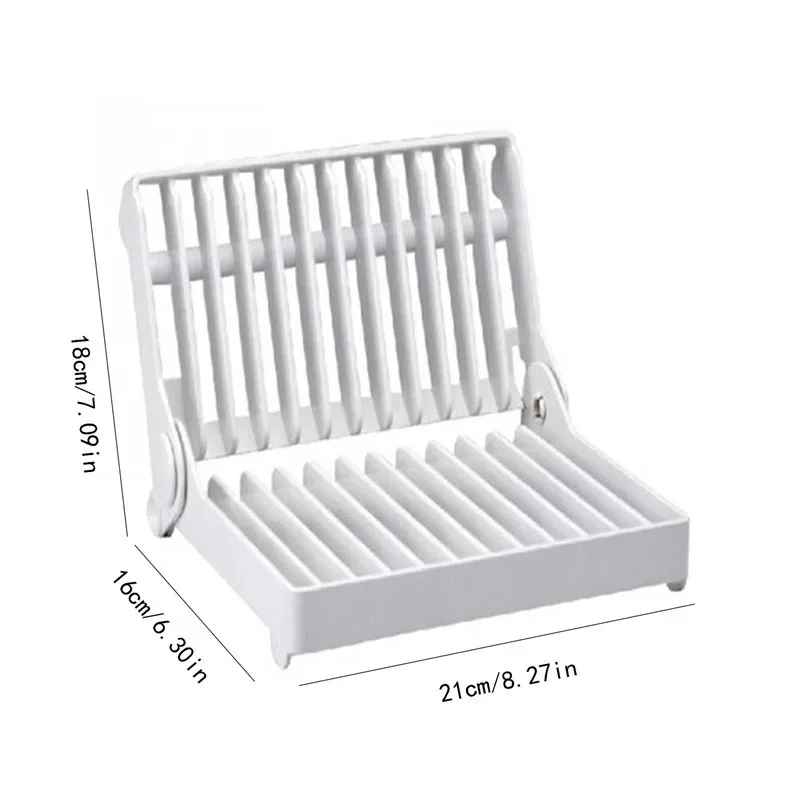 Dimensions égouttoir vaisselle pliable compact 21 cm 18 cm