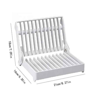 Dimensions égouttoir vaisselle pliable compact 21 cm 18 cm