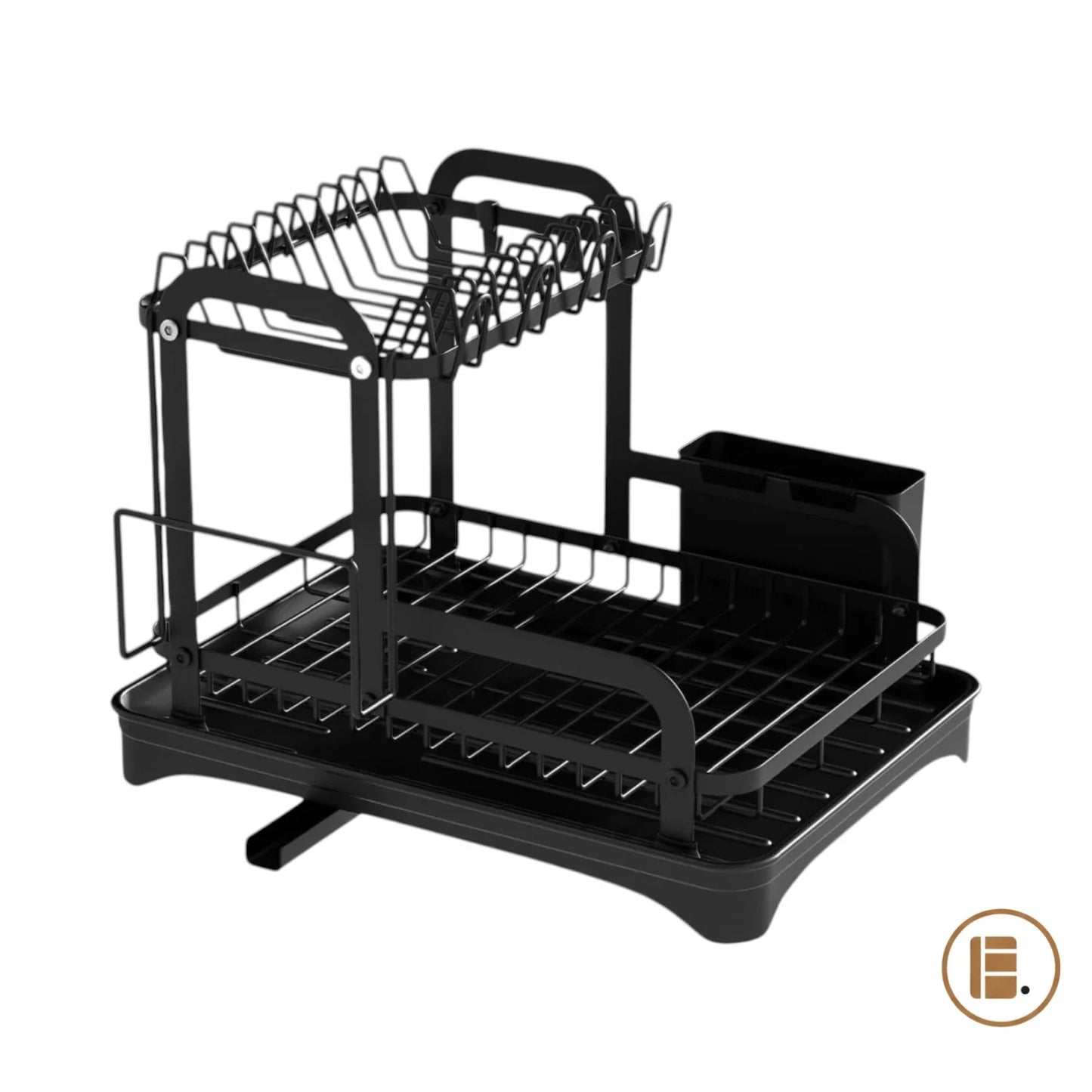egouttoir vaisselle 2 niveaux drainage 360 organisation cuisine principal MinimalisteLab