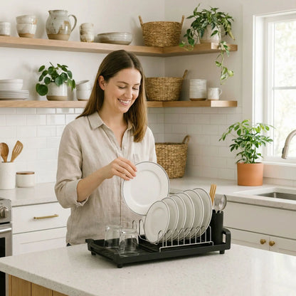 avant apres egouttoir vaisselle organisation cuisine MinimalisteLab