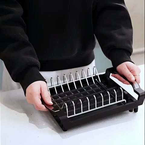 egouttoir vaisselle pliable demonstration utilisation MinimalisteLab