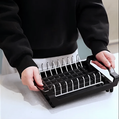 egouttoir vaisselle pliable demonstration utilisation MinimalisteLab