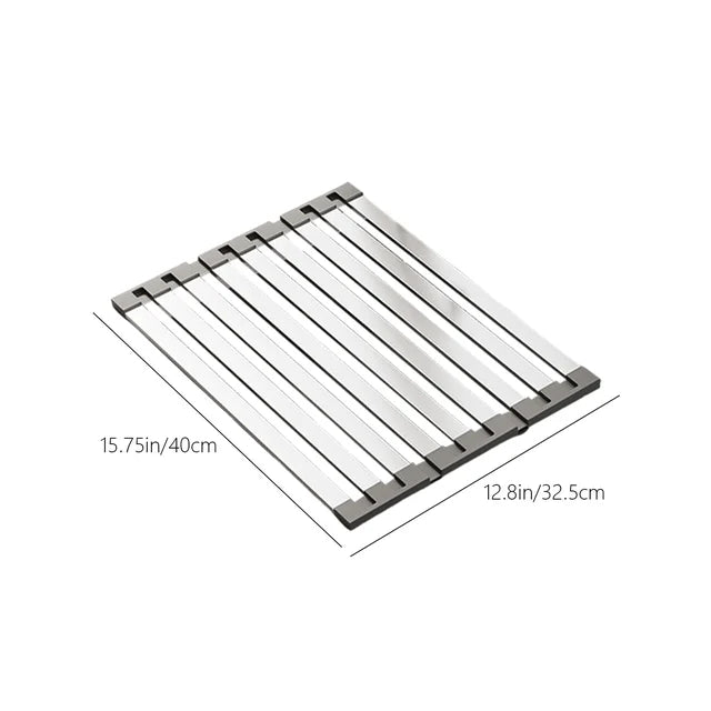 Dimensions égouttoir vaisselle rétractable pour évier cuisine