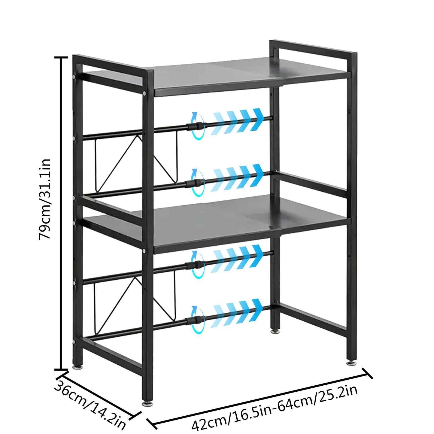 etagere micro onde cuisine organisee