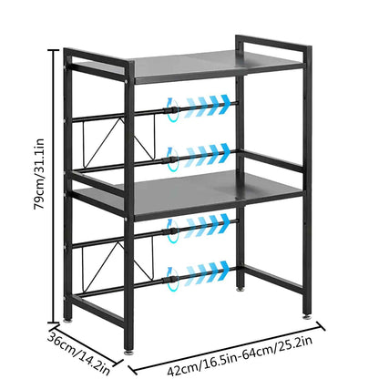 etagere micro onde cuisine organisee