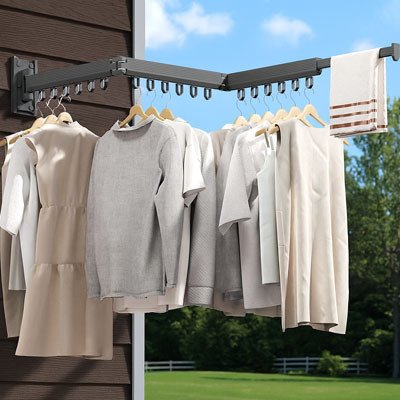 étendoir à linge extensible gain de place buanderie MinimalisteLab