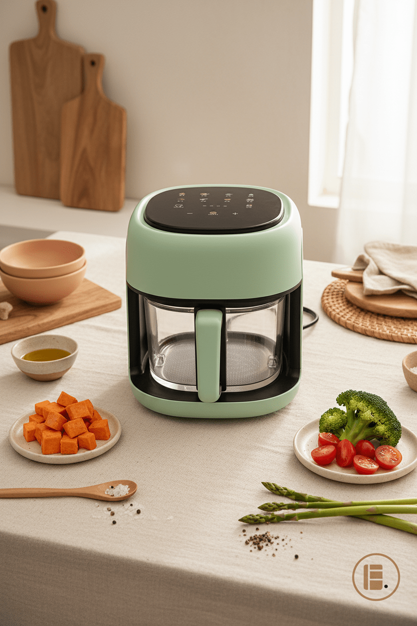 Air Fryer | Alimentation Saine | Vert - Minimaliste Lab