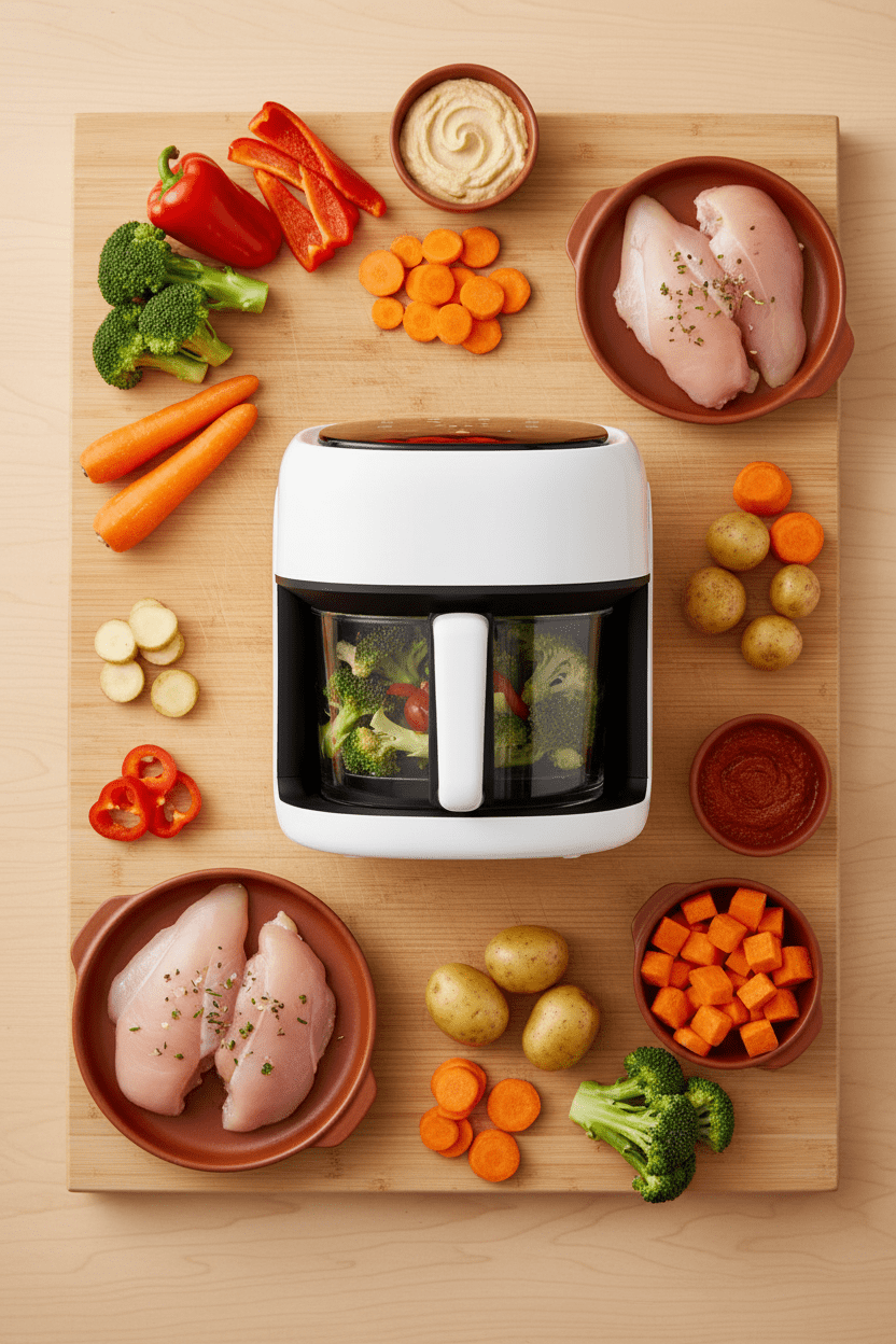 Air Fryer | Santé Croustillante | Blanc - Minimaliste Lab