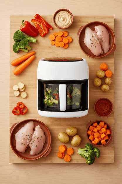 Air Fryer | Santé Croustillante | Blanc - Minimaliste Lab