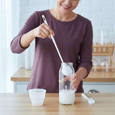 Goupillon bouteille | Ergonomique Grande Profondeur - Minimaliste Lab