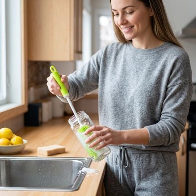 Goupillon bouteille | Grande Profondeur Nettoyage Parfait - Minimaliste Lab
