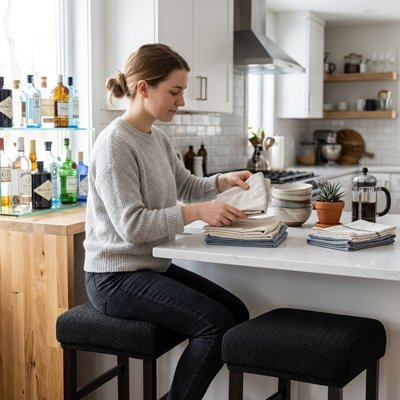Housse pour tabouret de bar 