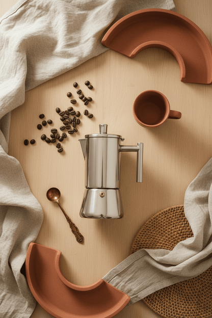 Cafetiere italienne | Espresso Authentique 3 Capacités - Minimaliste Lab