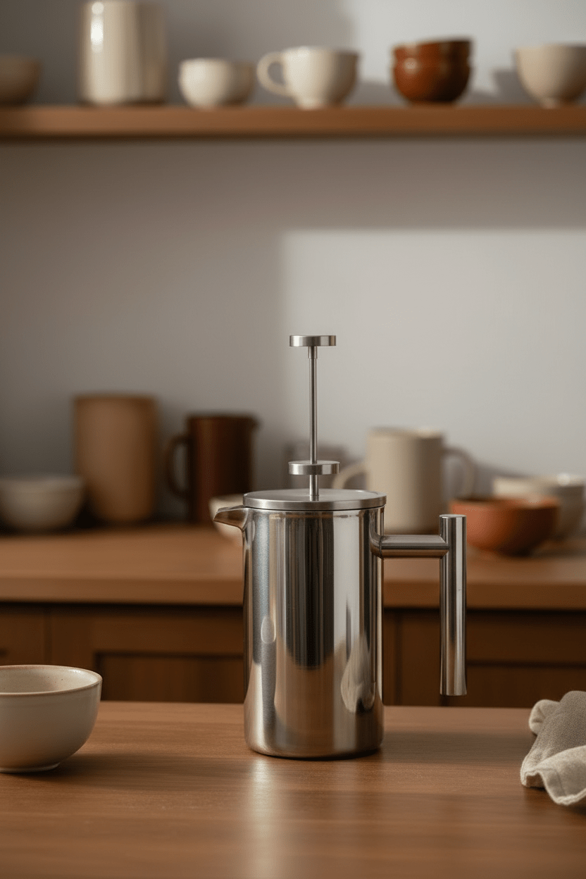 Cafetière à piston | Extraction Optimale - Minimaliste Lab