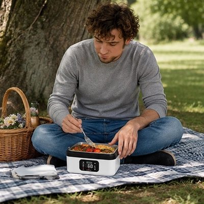 Lunch box chauffante | Nomade Pro USB Repas Chaud - Minimaliste Lab