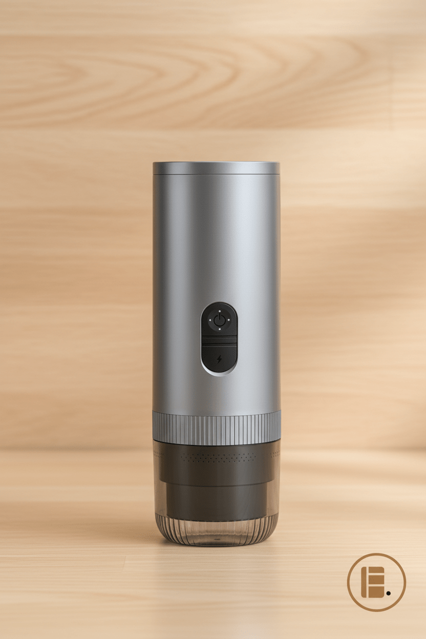 Machine à café | Portable Rechargeable | Argent métallisé - Minimaliste Lab