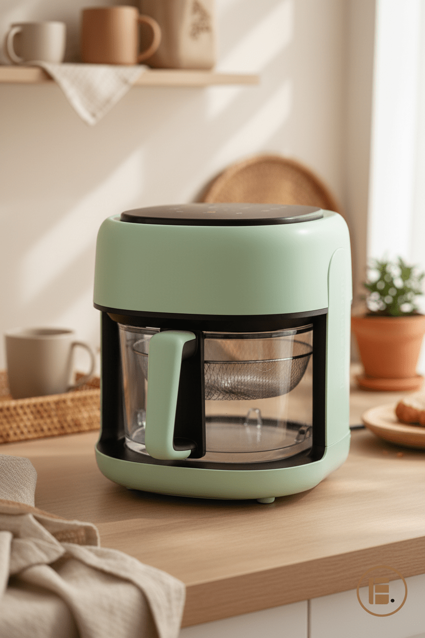 Air Fryer | Alimentation Saine | Vert - Minimaliste Lab
