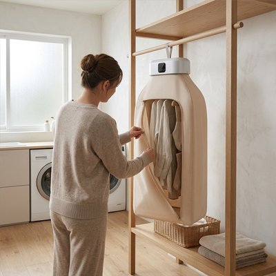 mini sèche-linge compact buanderie MinimalisteLab