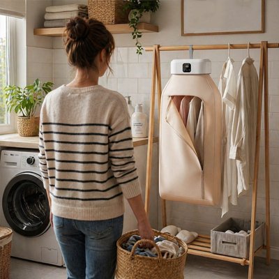 mini sèche-linge compact buanderie MinimalisteLab