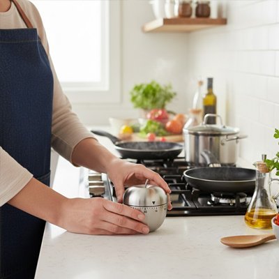 Minuteur cuisine | Précision Mécanique Sans Pile - Minimaliste Lab