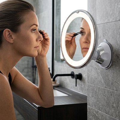Miroir grossissant lumineux
