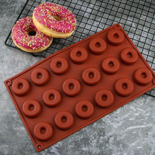 Moule donuts | Silicone antiadhésif 6 cavités - Minimaliste Lab