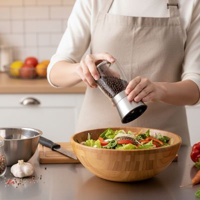 Moulin à sel et poivre | Élégant Pratique Cuisine - Minimaliste Lab