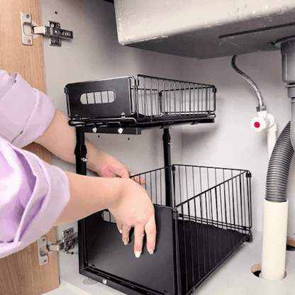 demonstration organisateur cuisine coulissant