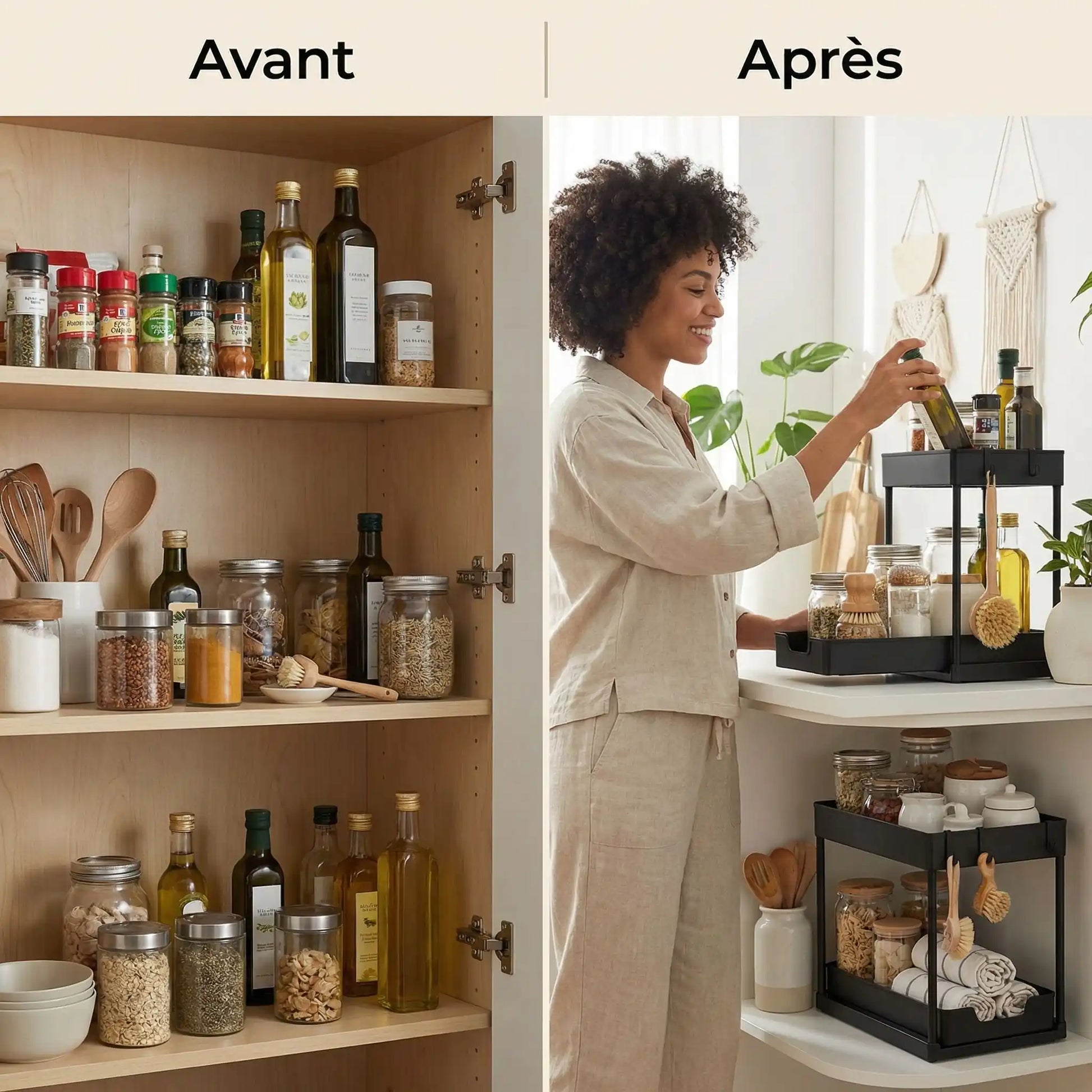 detail organisateur placard cuisine design drainage et finition