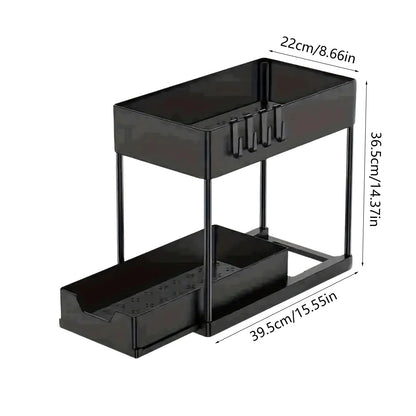 dimensions organisateur placard cuisine double niveau