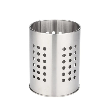 organisateur ustensiles cuisine avec fouet spatules et cuilleres rangees dans support inox