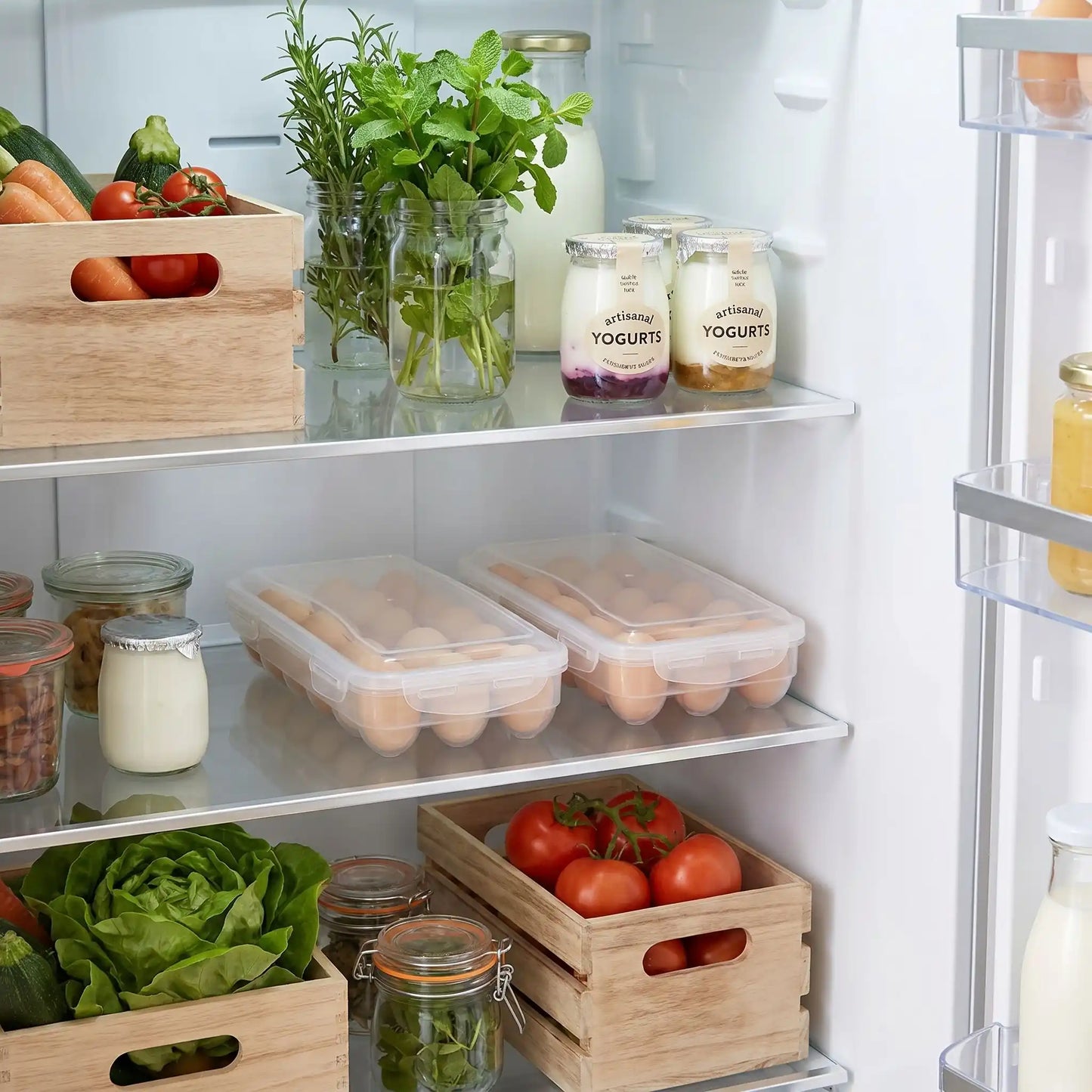 Boîte à Œufs Protection Optimale | Rangement Frigo Empilable