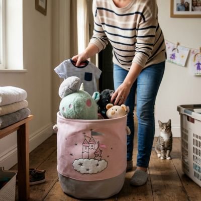 panier à linge design pratique buanderie MinimalisteLab