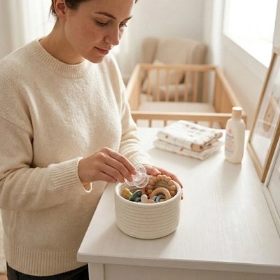 Panier rangement bébé