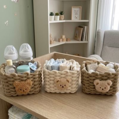 Panier rangement bébé