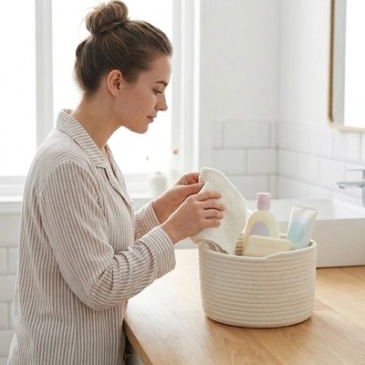 Panier rangement bébé