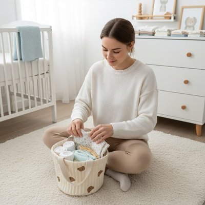 Panier rangement bebe 