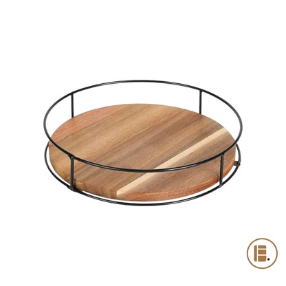 plateau tournant bois metal cuisine rotation 360 principal MinimalisteLab