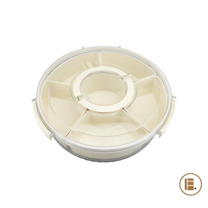 plateau tournant couvercle hermetique organisateur rotatif cuisine 360 MinimalisteLab